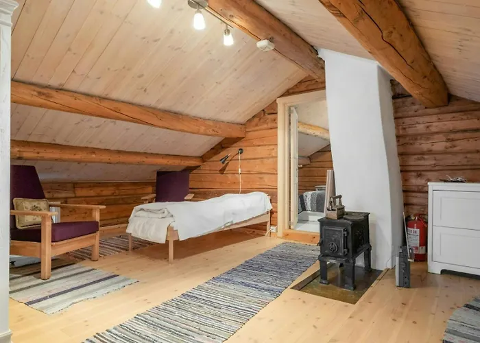 Log With Private Waterfront And Views