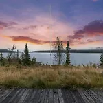 Log With Private Waterfront And Views